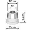 Керамический держатель сопла D21,4 (M11) для Raytools  арт.120515092A - st-e.info - Киров