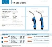 Горелка для полуавтоматической сварки TBi 250 Expert, длина 5 m. - st-e.info - Киров