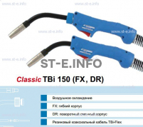 Горелка для полуавтоматической сварки TBi 150-blue-ESG, длина 3 метра - st-e.info - Киров