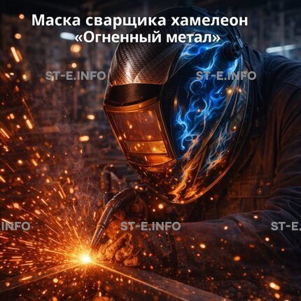 Маска сварщика хамелеон «Огненный метал» (YXE-718G PRO) - st-e.info - Киров