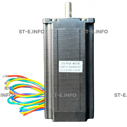 Двухфазный шаговый двигатель 57HS112-4004А08-D21 вал 8,0 мм - st-e.info - Киров